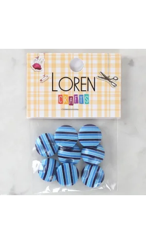 Loren Crafts 8li Desenli Düğme - 1101