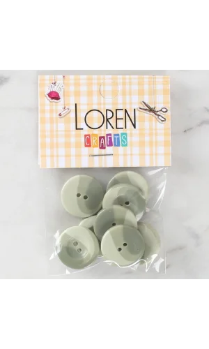 Loren Crafts 8li Düğme Yeşil- 1127