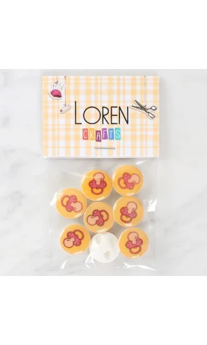 Loren Crafts 8li Emzik Düğme - 1011