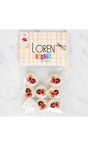 Loren Crafts 8li Ördek Düğme - 1201