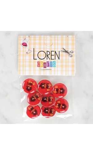 Loren Crafts 8li Ördek Düğme - 1207