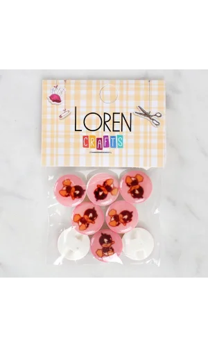 Loren Crafts 8li Ördek Düğme - 1208