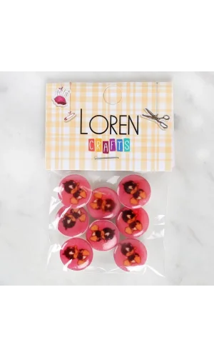 Loren Crafts 8li Ördek Düğme - 1209