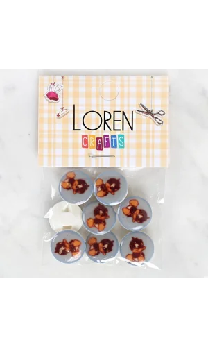 Loren Crafts 8li Ördek Düğme - 1211