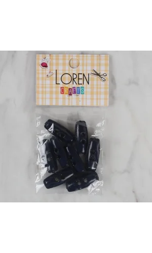 Loren Crafts lacivert 8 li çoban düğmesi - 95