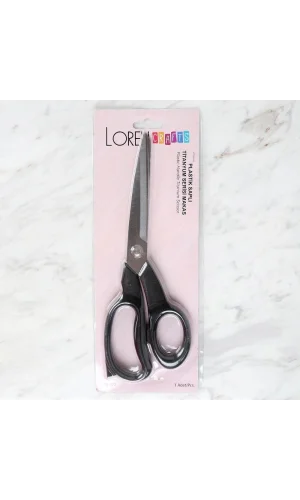 Loren Crafts Plastik Saplı Titanyum Makas Siyah LR