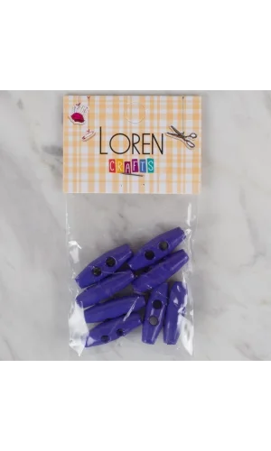 Loren Crafts saks mavi 8 li çoban düğme - 105