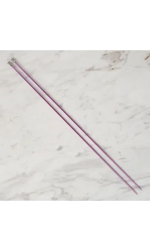 Loren Cratfs 2,5 mm 35 cm Mor Metal Örgü Şişi - LR