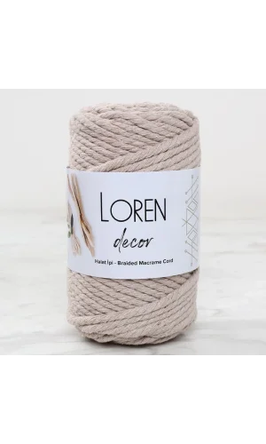 Loren Decor 3 Büküm Makrome İpi Bej - L049