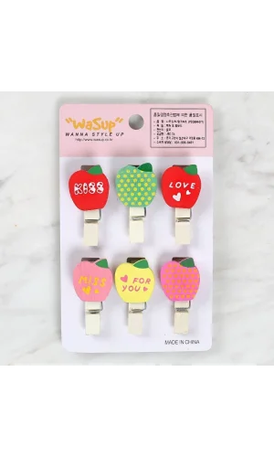 Loren Dekoratif Elma Desenli Mandal 6lı