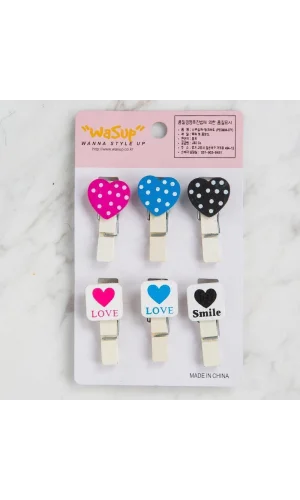 Loren Dekoratif Kalp desenli mandal 6 lı