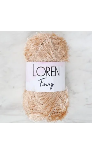 Loren Furry Bej El Örgü İpi - RF100