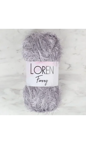 Loren Furry Gri El Örgü İpi - RF006 - 34045