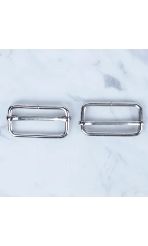 Loren Gümüş Metal Toka Sürgülü 2 li Paket