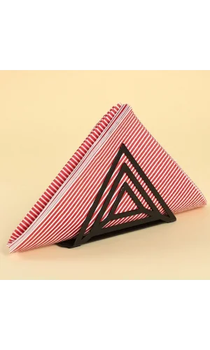 Loren Home Prizma Siyah Metal Peçetelik