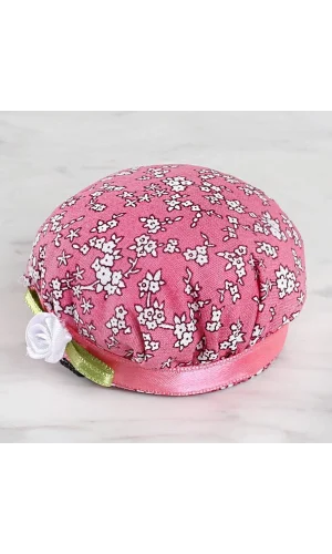 Loren Kola Takılabilir İğnedenlik koyu pembe çiçek