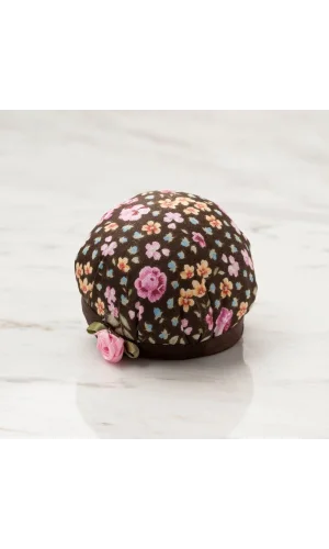 Loren Kola Takılabilir Kahverengi çiçekli İğnedanl