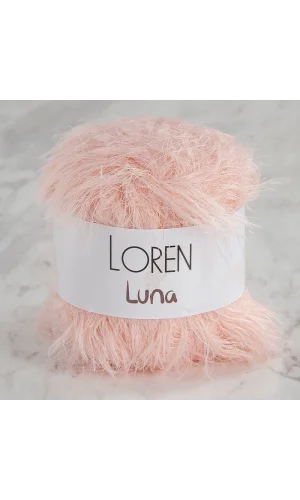 Loren Luna Tavşan Tüyü Açık Pembe El Örgü İpi - R100 - 34003