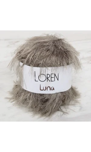 Loren Luna Tavşan Tüyü Bej El Örgü İpi - R085 - 34008