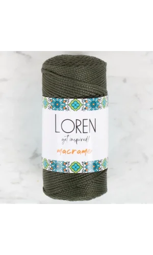 Loren Macrame Asker Yeşili El Örgü İpi - RM 0195 - 34337