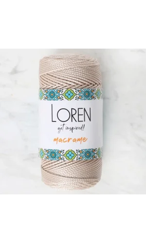 Loren Macrame Bej El Örgü İpi - RM 030 - 34340