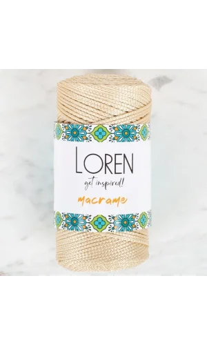 Loren Macrame Bej El Örgü İpi - RM 036 - 34326