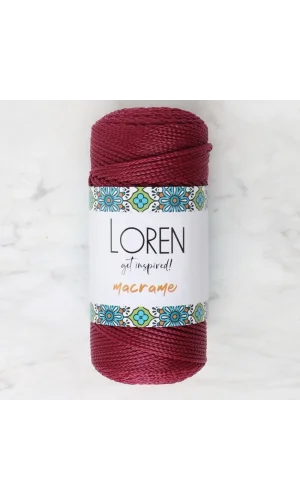 Loren Macrame Bordo El Örgü İpi - RM 0113 - 34344