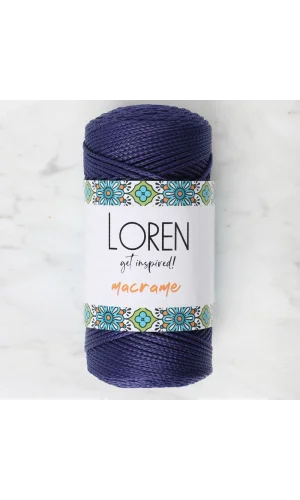 Loren Macrame Lacivert El Örgü İpi - RM 0262 - 34353