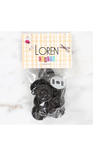 Loren Manyetik Antrasit Metal 5li Çıt Çıt