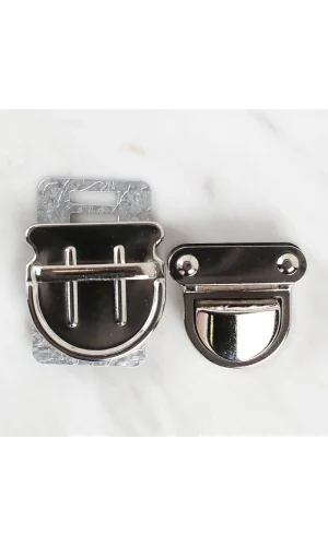 Loren Metal Çanta Kilidi Gümüş