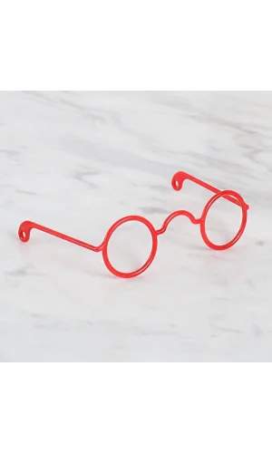 Loren Plastik Amigurumi Gözlük Kırmızı