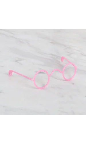 Loren Plastik Amigurumi Gözlük Pembe