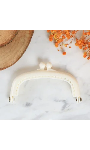 Loren Plastik Cüzdan Klipsi-Beyaz