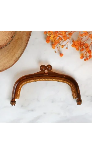 Loren Plastik Cüzdan Klipsi-Kahverengi