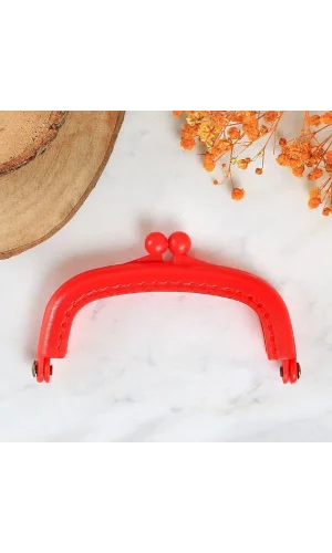 Loren Plastik Cüzdan Klipsi-Kırmızı