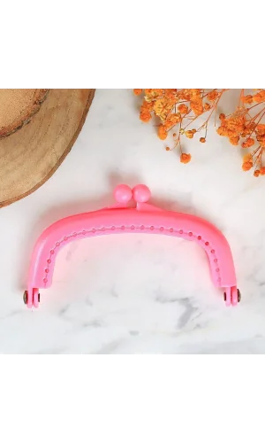 Loren Plastik Cüzdan Klipsi-Pembe