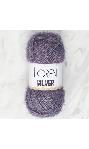 Loren Silver Antrasit El Örgü İpi - RS0036 - 34098
