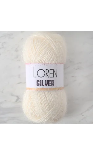 LOREN SILVER BEYAZ EL ÖRGÜ İPİ - RS0064 - 34070