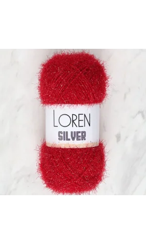 Loren Silver Bordo El Örgü İpi - RS0024 - 34088