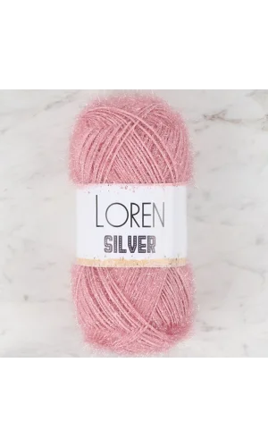 Loren Silver Pembe El Örgü İpi - RS0038 - 34080