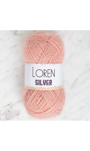 Loren Silver Pudra Pembe El Örgü İpi - RS0040 - 34079
