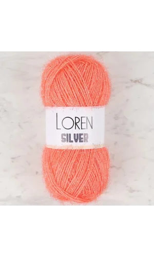 Loren Silver Turuncu El Örgü İpi - RS0019 - 34084