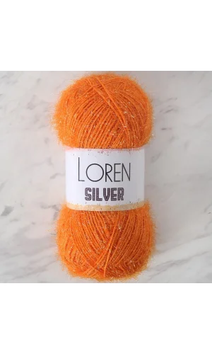 LOREN SILVER TURUNCU EL ÖRGÜ İPİ - RS0103 - 34086
