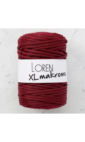 Loren XL Makrome Bordo El Örgü İpi - R049 - 33715
