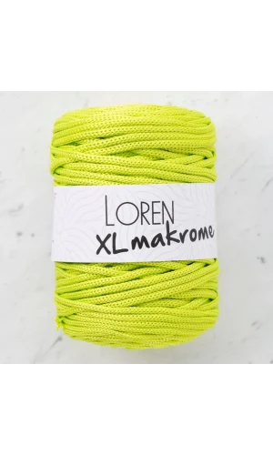 Loren XL Makrome Fıstık Yeşil El Örgü İpi - R042 - 33707
