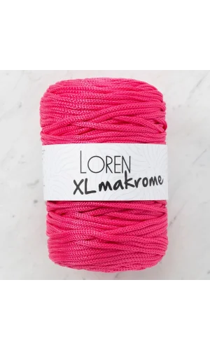 Loren XL Makrome Fuşya El Örgü İpi - R013 - 33713