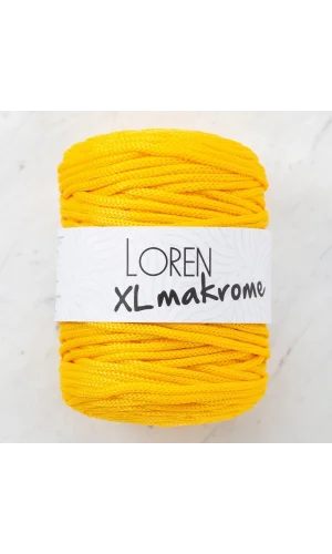 Loren XL Makrome Sarı El Örgü İpi - R002 - 33703