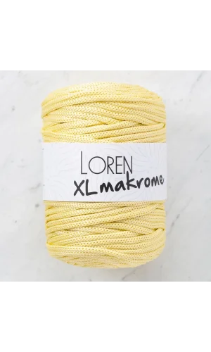 Loren XL Makrome Sarı El Örgü İpi - R039 - 33704