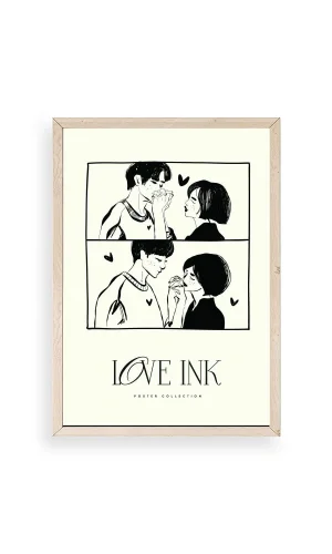 Love Ahşap Çerçeveli Tablo