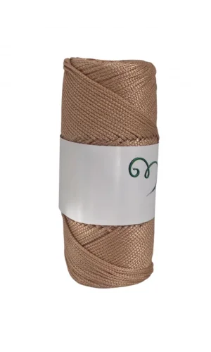 Makrome İpi 3mm Polyester Açık Karamel